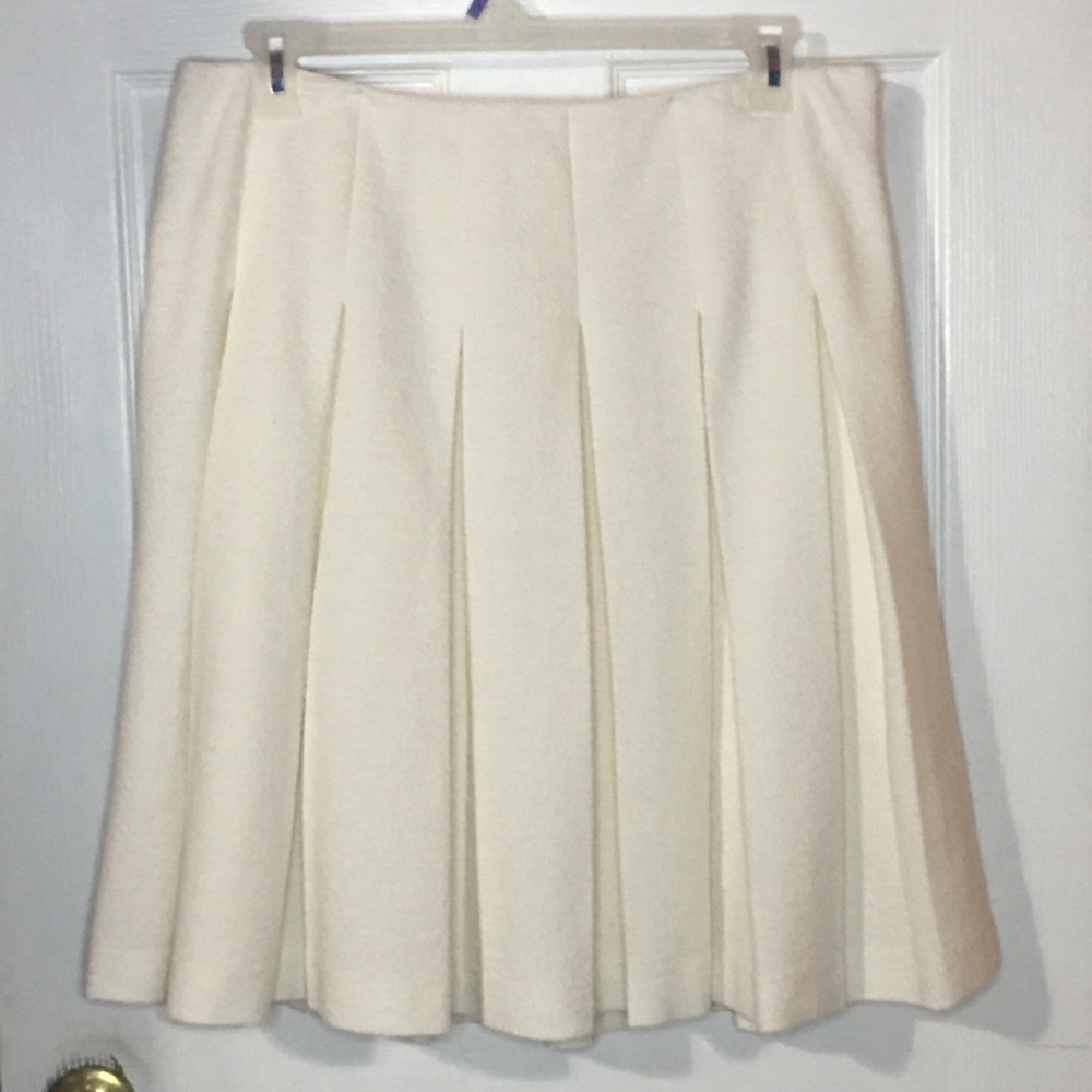 TOMMY HILFIGER Box-pleated Boucle Skirt
